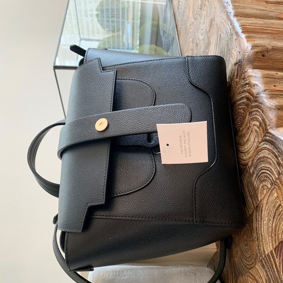 Senreve Handbags - Black pebbled leather Senreve Mini Maestra bag!